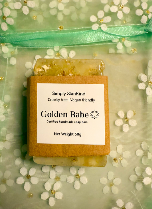 Mini Golden Babe – Gentle Exfoliation Soap (Travel/Gift Size)